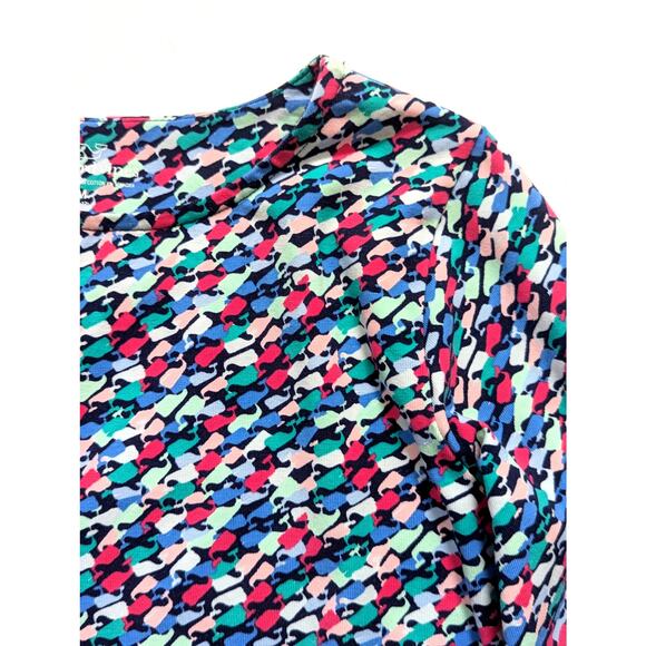 Vineyard Vines Swimming Whales Tisbury Stretch Knit Dress | Girls Size M (10–12) - Picture 3 of 9
